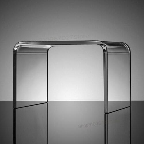 Transparent Plastic Acrylic Shoe Replacement Stool For Childrens Home Entrance Nordic Simple Modern Creative Flat Stool