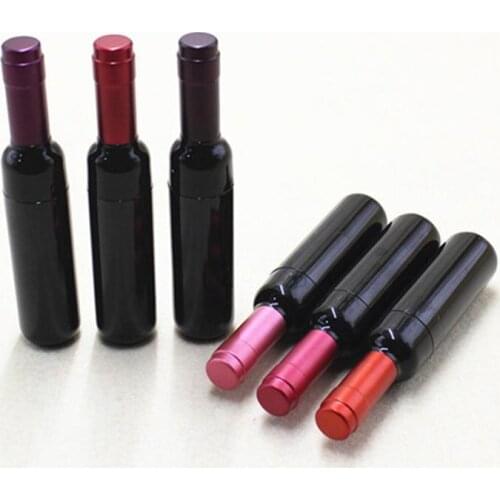 5ML Mini Wine Bottle Shaped Empty Lipstick Tube DIY Lip Gloss Refillable Bottle