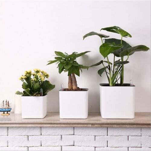 Self Watering Flower Pot Self Watering Planter Water Hanging Flower Pot with Water Level Indicator