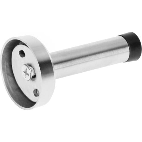 Door Stop Stopper Bumper Wall Mounted Protector Sound Dampening Stainless Steel