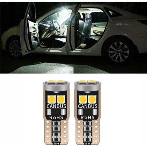 2 PC T10 Led Bulb Canbus No Error W5W 194 168 Car Interior Light Dome Map License Plate Light For Toyota Corolla Camry Prado
