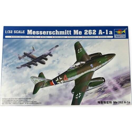 Trumpeter 02235 1/32 Plane Messerschmitt Me 262 A-1a Fighter Bomber Jet Model TH06877-SMT6