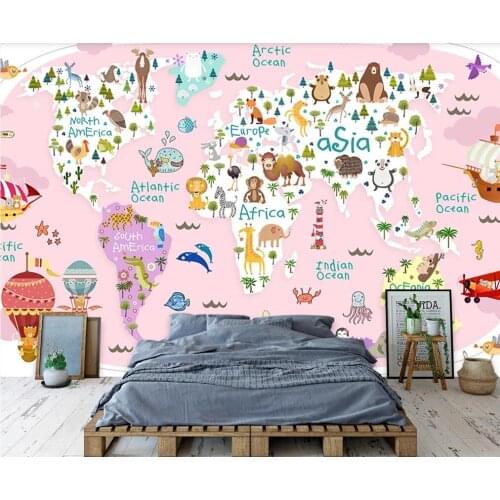 XUE SU Wall covering custom wallpaper cartoon airplane sailing background wall high-grade waterproof material