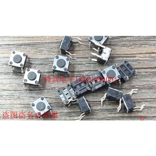 South Korea Straight plug 4-pin touch switch 6*6*4.3 induction cooker button key switch micro-action high temperature resistance