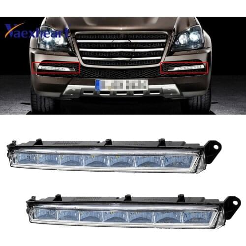 1649060351 1649060451 Pair LED DRL Daytime Running Lamp Fog Light Left Right For Mercedes X164 X166 GL320 GL350 ML63 AMG