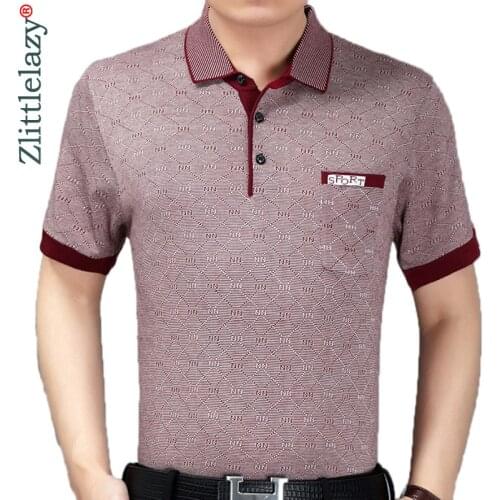 2020 Summer Short Sleeve Knitting Polo Shirt Men Clothes Argyle Fashions Polos Tee Shirts Pol Cool Mens Clothing Poloshirt 800
