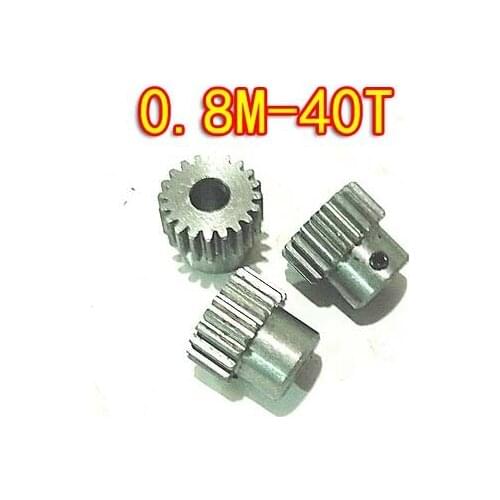 3Pieces/Lot 0.8M-40Teeth Diameter:33.6mm T Convex Carbon Steel Gear Micro Mini Motors Diy Small Module Gear--Hole D:5mm