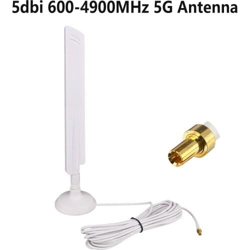 5dbi 600-4900Mhz 5G Antenna SMA Male/TS9 Male 3G 4G 5G LTE GSM Omnidirectional Booster Amplifier Antenne