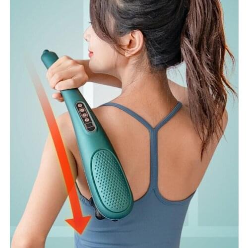 Wireless smart USB electric massage stick LCD display full body massage stick beauty massage stick full body massage