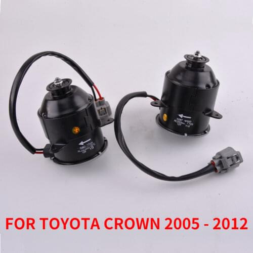 CAPQX 2PCS Left & Right Cooling Fan Motor 16363-0P010 16363-0P020 FOR CROWN 3GRFE 2005 2006 2007 2008 2009 2010 2011 2012