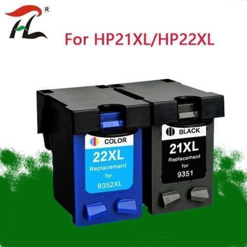 YLC 21XL 22XL ink cartridge Replacement For hp21 HP21XL Cartridge for HP21 Deskjet F380 F2180 F2280 F4180 F4100 F2100 F2200 F300