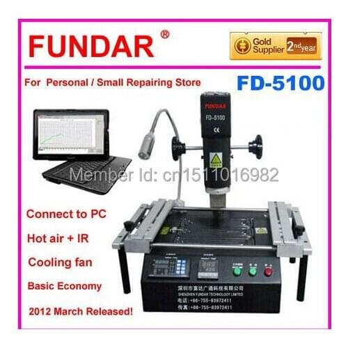 Economic bga rework station FD-5100 infrared + hot air soldering station