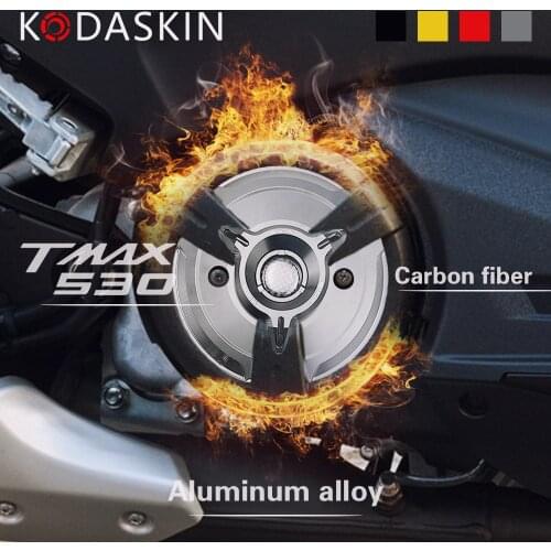 KODASKIN 2PCS Left and Right Fit for YAMAHA TMAX530DX TMAX530SX TMAX530 DX SX Real Carbon Engine Stator Cover Guard