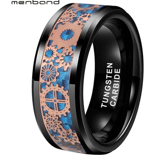 Tungsten Carbide Ring Personalized Custom Wedding Rings Lover Engagement Bands for Men Women Anniversary Jewelry Comfort Fit
