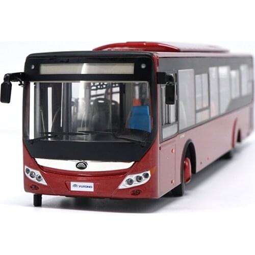 Original Collectible Alloy Model Gift 1:42 Scale YuTong City Bus Coach ZK6128HGK Diecast Bus Model for christmas gift,Collection