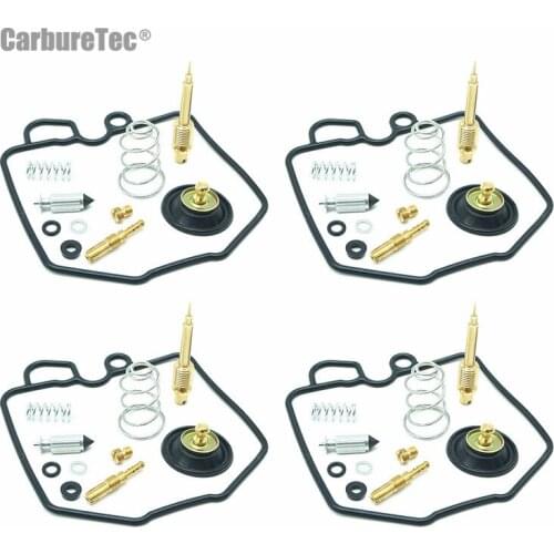 For Honda CB750SC Nighthawk 1982 1983 CB 750 SC Carburetor Repair Kit Chamber Gasket Cut-off Float Valve Main Pilot Jet 4 Sets