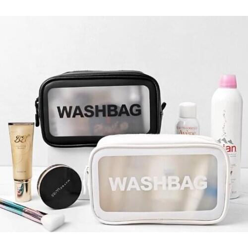 Web celebrity cosmetic bag instagram mini bag portable female travel large capacity transparent waterproof wash bag storage bag