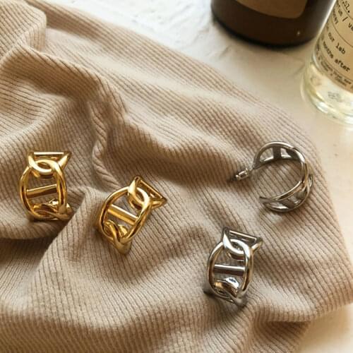 Miuoxion Wholesale Retro Hollow Pig Nose Earrings Personality Jewelry For Women Feature Namour Charm Gift All Seasons