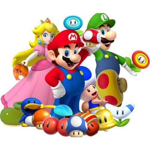 Carton Mario DIY Cross Stitch 11CT Embroidery Kits Needlework Set Cotton Thread Printed Canvas Home Decoration For Living Room