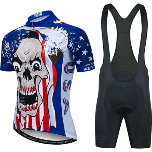 2021 Summer New Keyiyuan Cycling Jersey Set Breathable Team Racing Sport Bicycle Jersey Mens Cycling Clothing Short Bib Suts