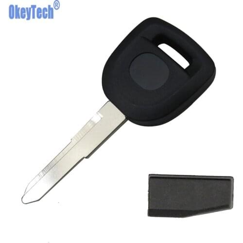 OkeyTech Transponder Chip Key Cover Fob Uncut Blank Key Blade 4D63 For Mazda M2 3 5 6 CX7 +9 MX5 RX8 Replacement Key Shell