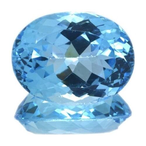 22,08 ct Blue Topaz Oval Cut