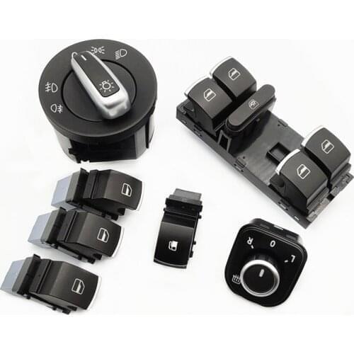Window lifter Headlight Switch Side Mirror Fuel Tank Switch For Golf 5 6 Jetta 6 Tiguan Passat B6 CC Touran Scirocco 5ND941431A