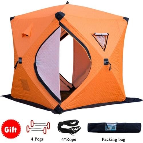 Portable Ice Fishing Shelter Easy Set-up Winter Fishing Tent Ice Fishing Tent Waterproof & Windproof