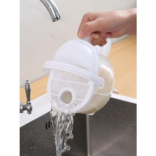 Zq Rice-Washing Ware Creative Hand Wash-Free Rice Rinsing Basin Sieve Plastic Rice Washing Cleaning