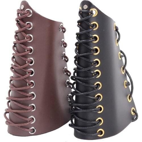 Adjustable Straps New Archery Accessory PU Leather Protective Arm Guard Archery Protector Pull Arm Guard For Hunting Practice