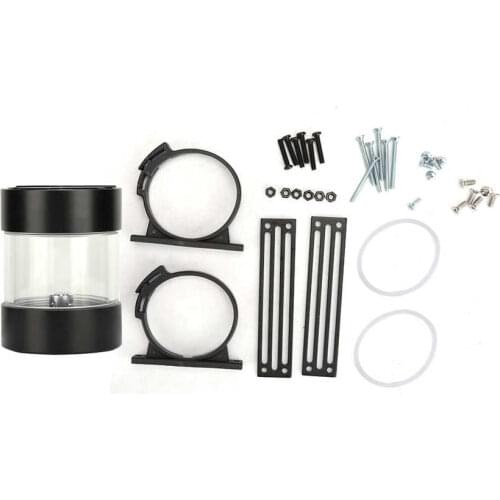 60mm diameter Computer Water Cooling Tank Built-in Defoamer Cooling Reservoir G1/4 Thread Heat Dissipation for PC Cooling System