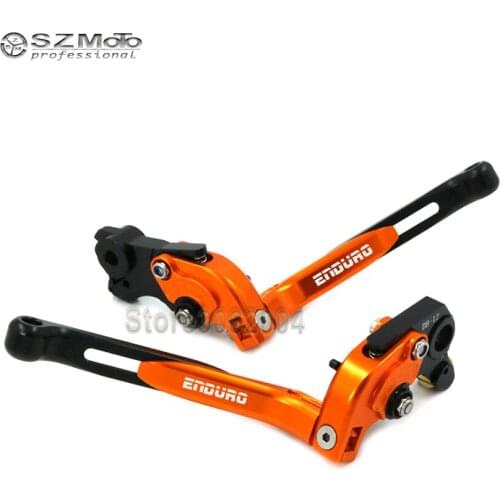 For KTM 690 Enduro/R 2014-2017 2015 Aluminum Motorcycle Folding Extendable Adjustable Brakes Clutch Levers Motor parts