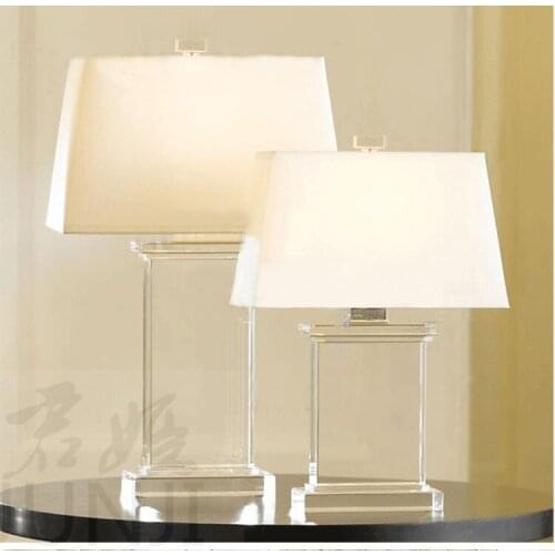 Modern bedroom crystal desk lamp bedside white table lamps Creative personality decoration LED reading lamp ZA839