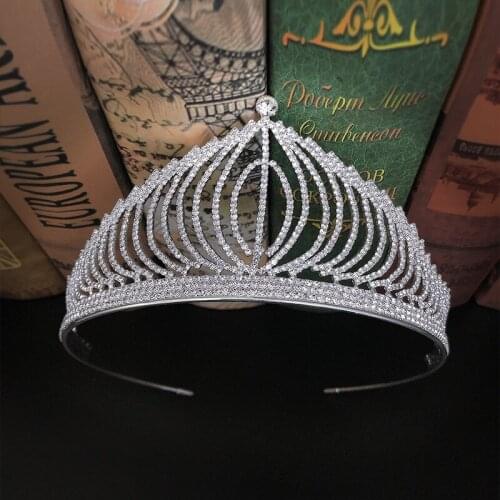 Wedding Crown Hair Accessories Bridal Headdress Female Baroque Rhinestone Crystal Headdress Bridal Party Crown Wedding Hair Acce
