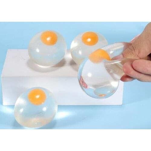 Squishy egg rubber Novelty Anti Stress Ball squishy big liquid Fun Splat Egg Venting Balls squeezing Toy Funny Gift for Kids