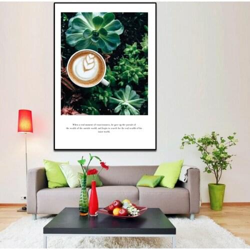 Flower plant cactus tropical sticker PVC sticker painting restaurant hotel home decoration painting FA808