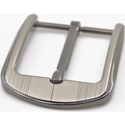 1pcs Metal 4cm Belt Buckle Mens Casual End Bar Single Pin Belt Half Buckle Leather Craft Jeans Webbing fit for 37-39mm belt