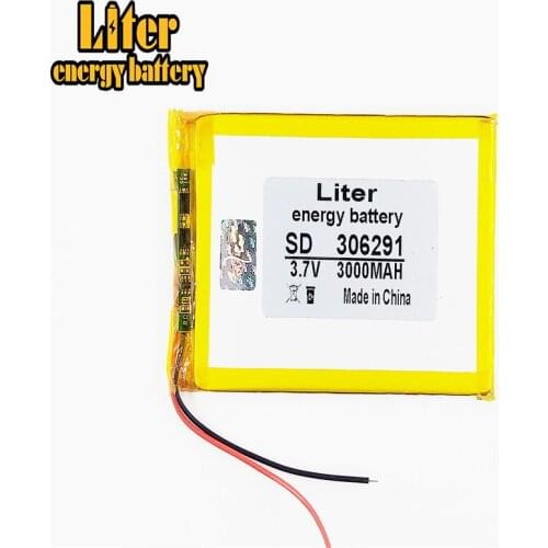 306291 3.7V 3000mah Lithium Tablet polymer battery With Protection Board For GPS Tablet PC Digital Products