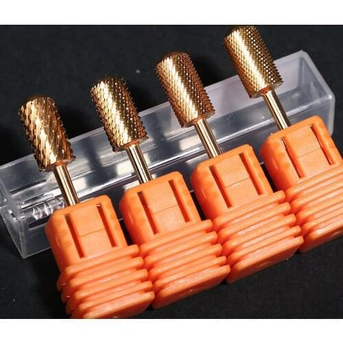 5PCS/Bag Carbide Tungsten Nail Bits Cutter Burrs Electric Nail Drill Bit Pedicure Cuticle Clean Tools For Manicure Buffers