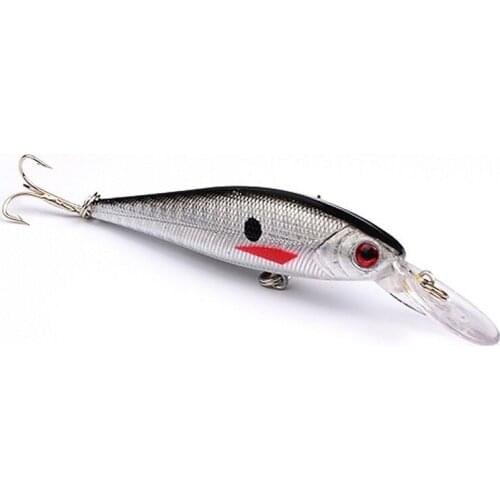 1pcs black minnow carp Fishing Lure 10cm 9.5g wobblers swimbait hard lure jerkbait artificial bait For fishing wobbler crankbait