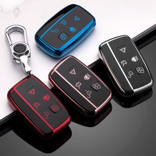 TPU Car Key Case For Land Rover Range Rover Sport A9 Discovery 2 3 4 Sport For Jaguar XF A8 A9 X8 XE XF XFL Remote Cover
