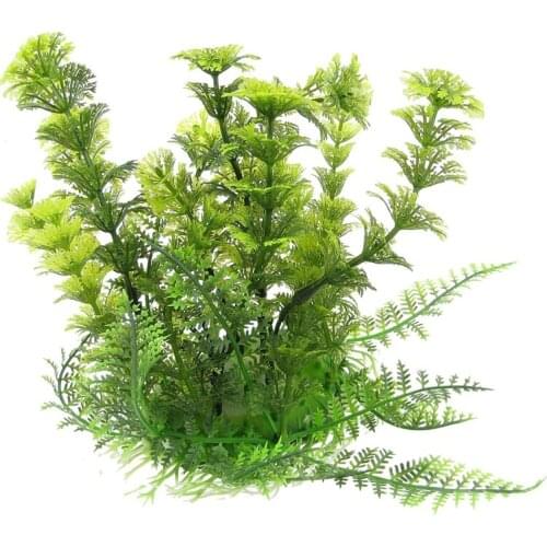 Decorative Flower Plastic Sea Plants Water Plants Green for aquarium Green