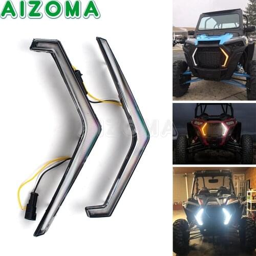 For Poalris UTV LED Daytime Running & Turn Signal Light for RZR XP TURBO / RZR XP 4 TURBO / RZR XP 1000 / RZR XP 4 1000 2018-21
