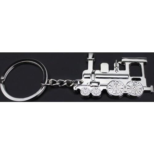 Cool Vintage Metal Train Pendant Keychains Keyrings Personality Creative Train Keychain Key Rings For Women Men Jewelry Gift