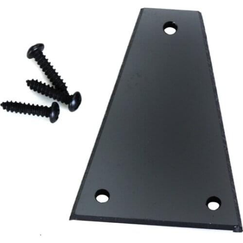PVC Rod Cover With Screws For Electric Guitar Bass Parts Black