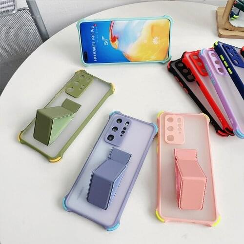 Wrist Strap Holder Magnetic Case For OPPO F19 F17 F15 F11 Pro Find X3 NEO Reno5 Z F Pro Plus Lite Shockproof Stand Phone Cover