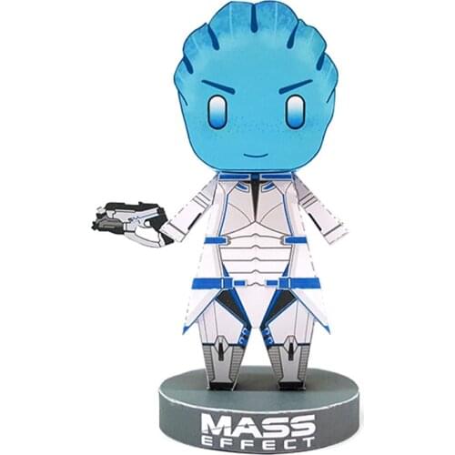 Mass Effect Liara TSoni Folding Cutting Mini Cute 3D Paper Model Papercraft Game Figure DIY Cubee Kids Adult Craft Toys PZ-084