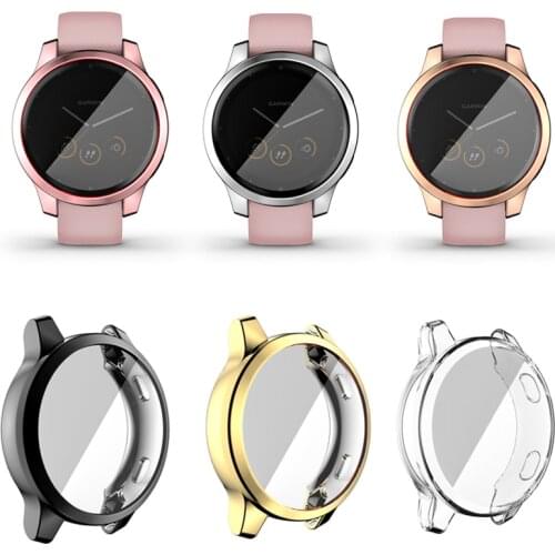 TPU Soft Screen Glass Protector Case Shell Frame For Garmin Vivoactive 4/4S Venu 2/2S 40mm 45mm Bumper Vivoactive4 Venu2 Cover
