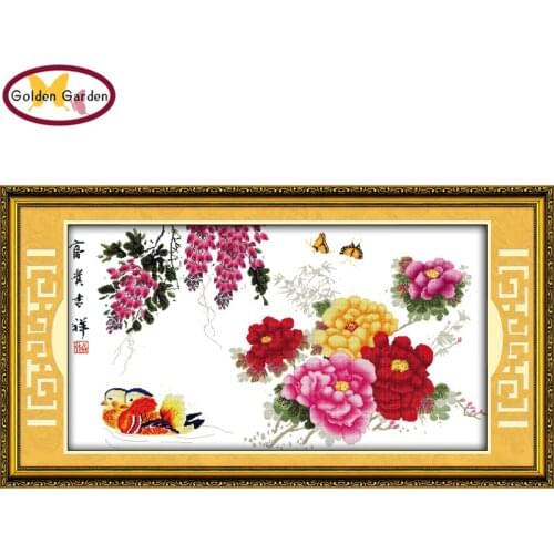 GG Wealth and Luck Pattern DIY Kits Needlework Counted China Cross Stitch Kits for Embroidery Cross Crafts Cross Stitch Sets