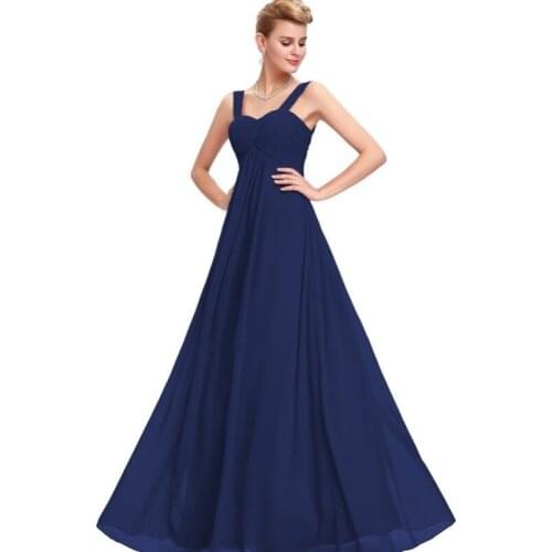 Chest Strap Evening Dress Sister Dress High Waist Korean Bride Bridesmaid Evening Dresses Long Luxury A298